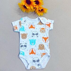 ⭐️ 0-3 Month Mon Cheri Baby Boys Animal Print Fox Bear Koala & ..Summer Romper⭐️